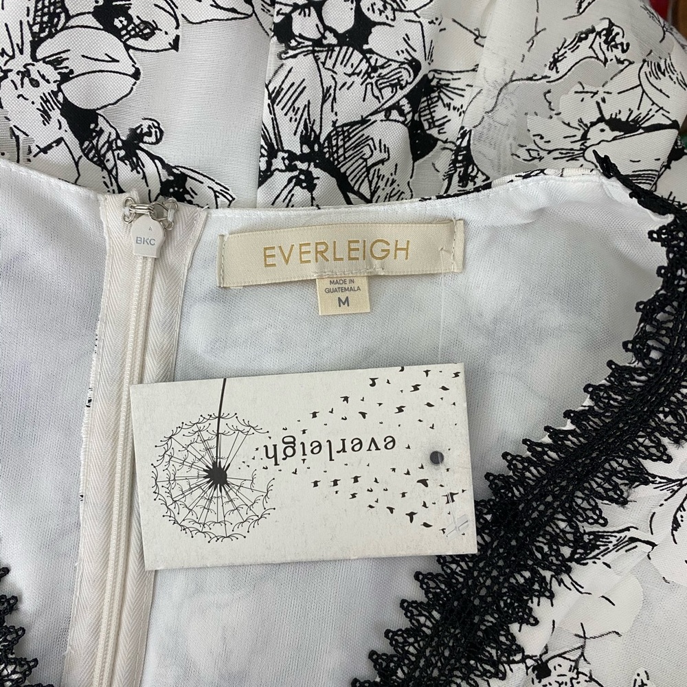 NWT Anthropologie Everleigh Floral Crochet Dress - Picture 7 of 9